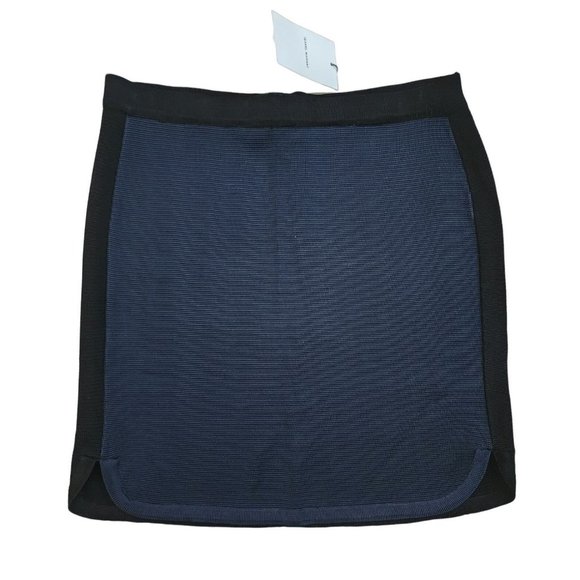 Isabel Marant NWT Blue Skirt Black Textured Mini Short 40 8 - Picture 1 of 4